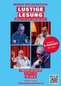 Lustige Lesung: Gedichte von Sinn bis Suff